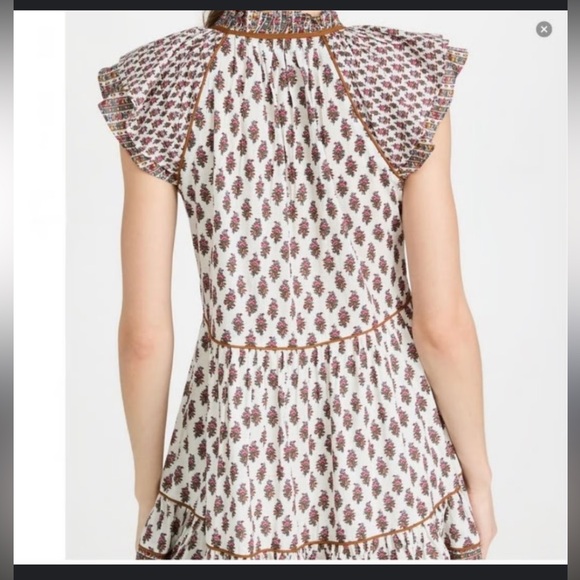 VERONICA BEARD Amoura boho Floral mini dress 2 - Picture 9 of 13